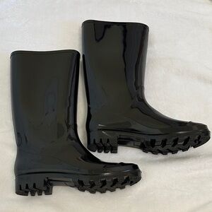 Arizona Jean Company Glossy Black Women's Rain Boots